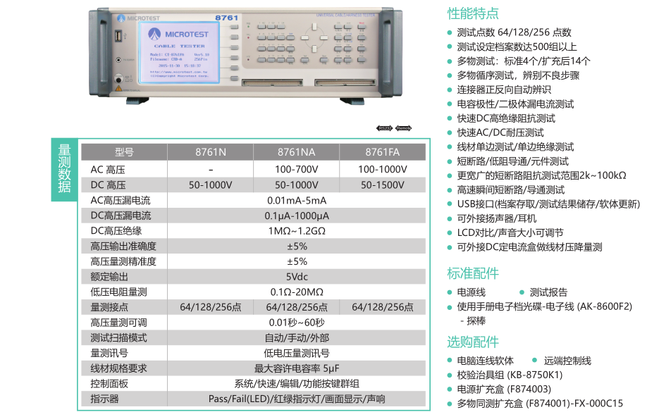 Four wire wire testing machine Yihe 8761 has high cost-effectiveness, stability, and durability. Conduction, insulation, and withstand voltage resistance are tested together