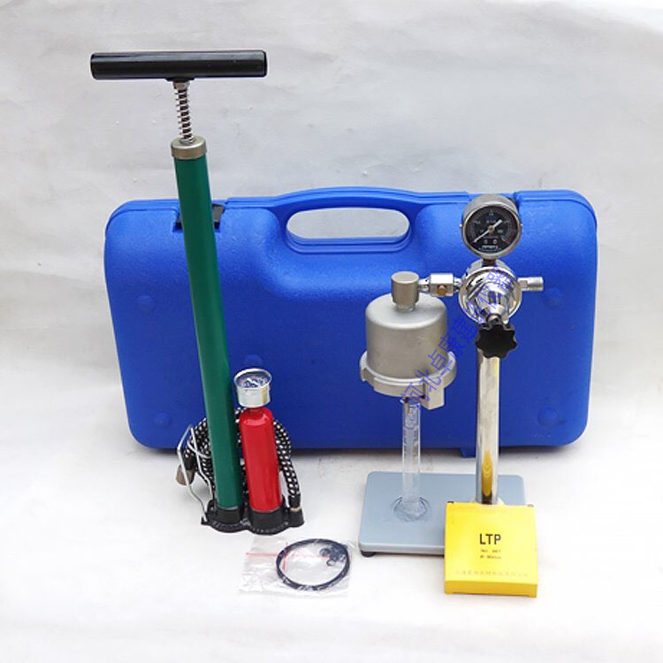 Mud loss tester, pressure filtration tester, NS pneumatic pumping cylinder, mud skin thickness, drilling fluid