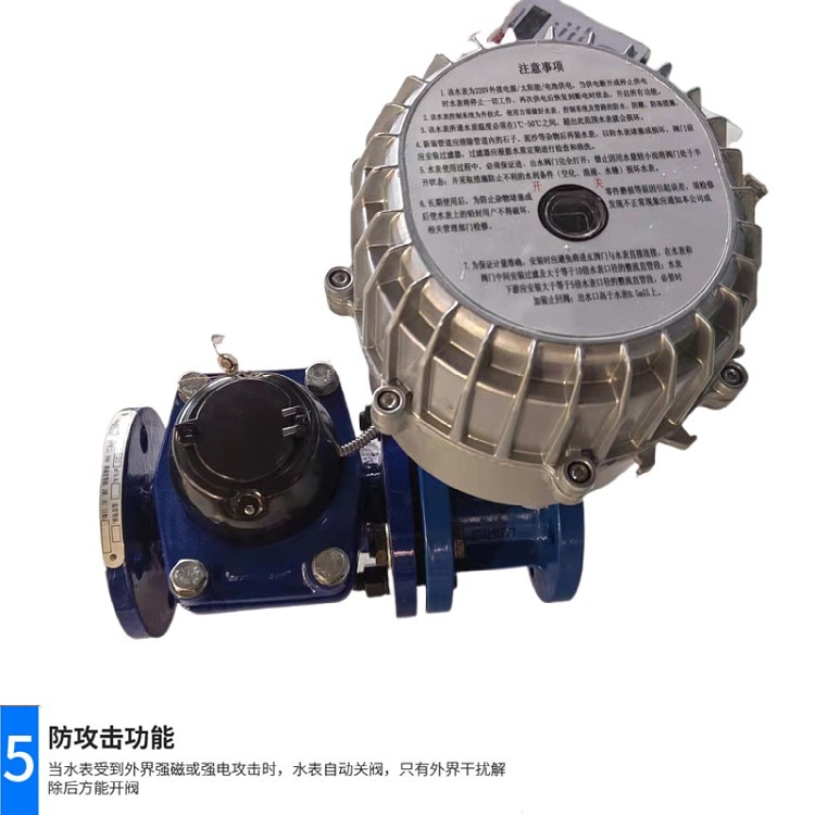 Horizontal spiral wing valve controlled water meter, one meter, multi card, large diameter flange, agricultural irrigation card meter