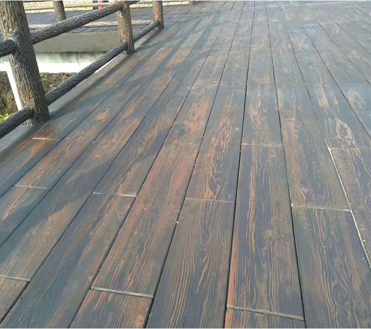 Prefabricated floor installation, cement imitation wood guardrail, imitation tree bark guardrail, river landscape concrete GRC