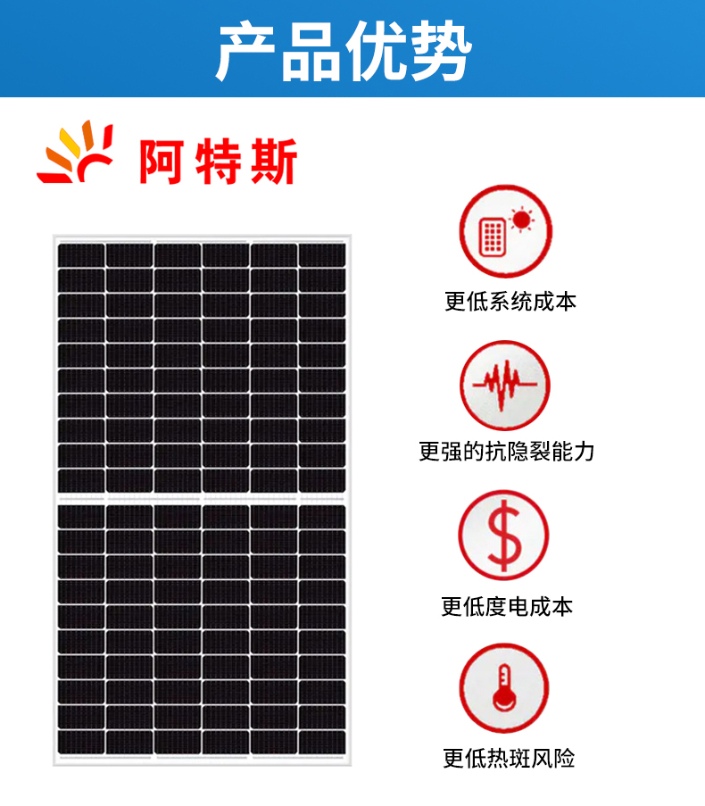 Single crystal solar panel 385W photovoltaic panel photovoltaic power generation system factory direct output