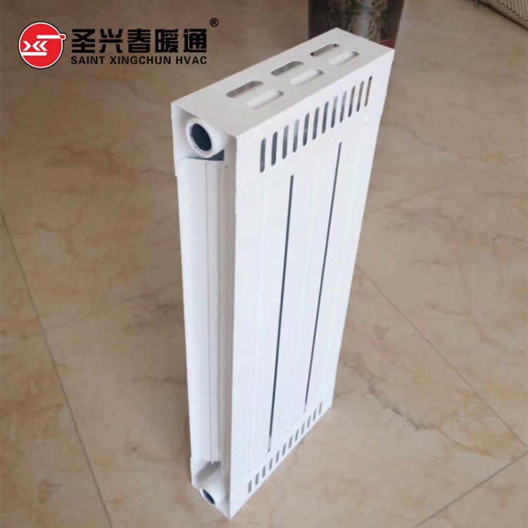 厚壁 SCGLZY8-6/X-1.0柱翼型钢铝复合暖气片 白色 壁挂式