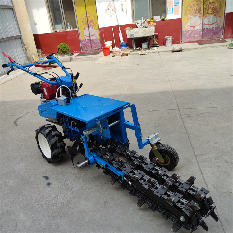 Small diesel grooving machine, Chengyu Engineering buried pipe trenching machine, single person operated trenching machine