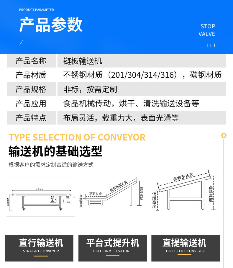 Small air-cooled conveyor chain plate high-pressure fan natural air cooling line high-temperature chain plate cooling conveyor line