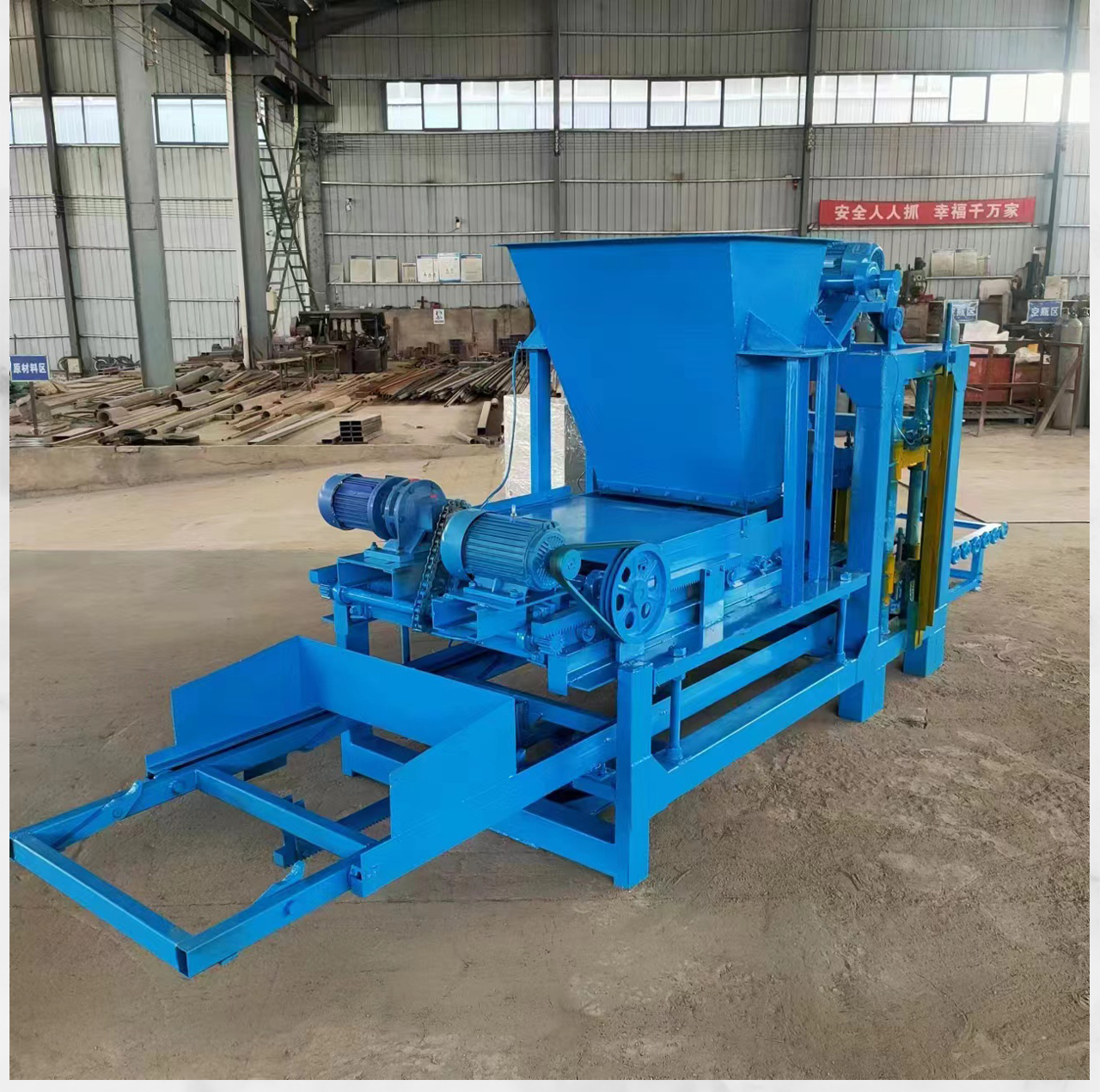 Bolan Small Fully Automatic Cement Brick Machine Mechanical Transmission Dual Vibration Multifunctional Block Forming Machine