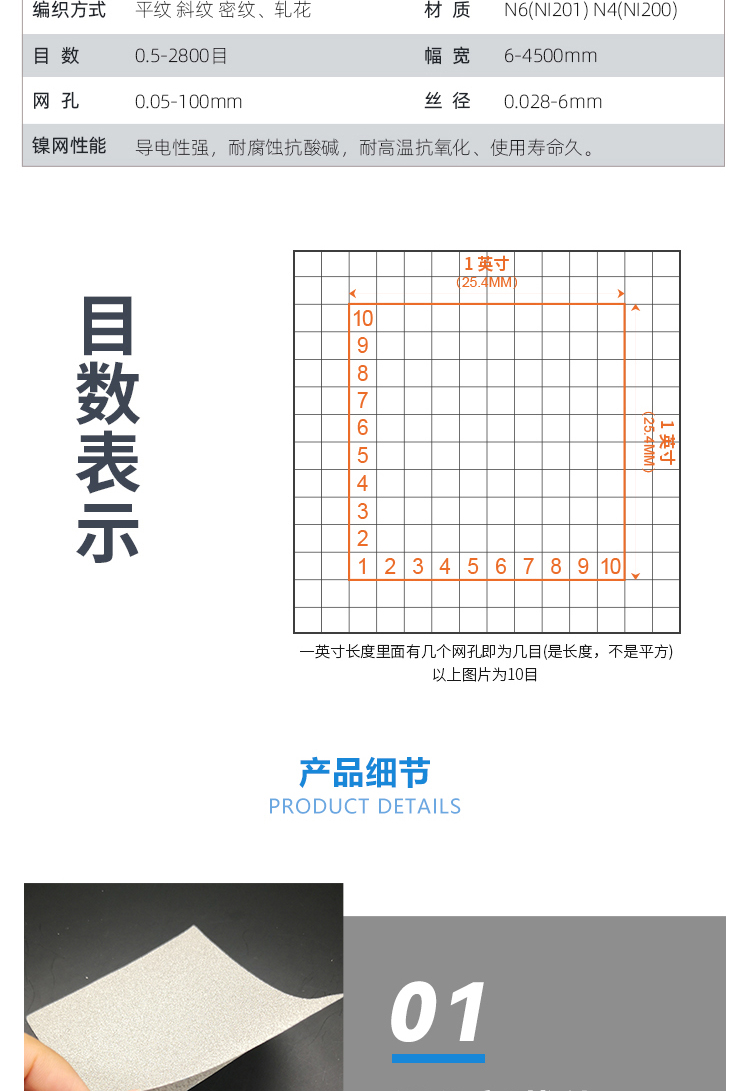 50g of gold absorbing paper, 75PPI nickel mesh, 1.6MM gold absorbing mesh, wastewater purification