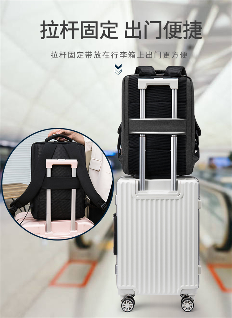 Business Backpack Men's Luxury Large Capacity High School Student backpack Tourism backpack Customized logo
