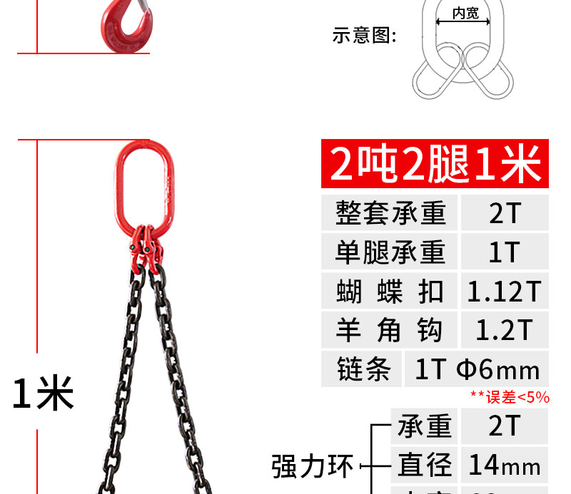 Chain sling manufacturer single leg/multi leg lifting manganese steel circular ring double hook four hook chain sling