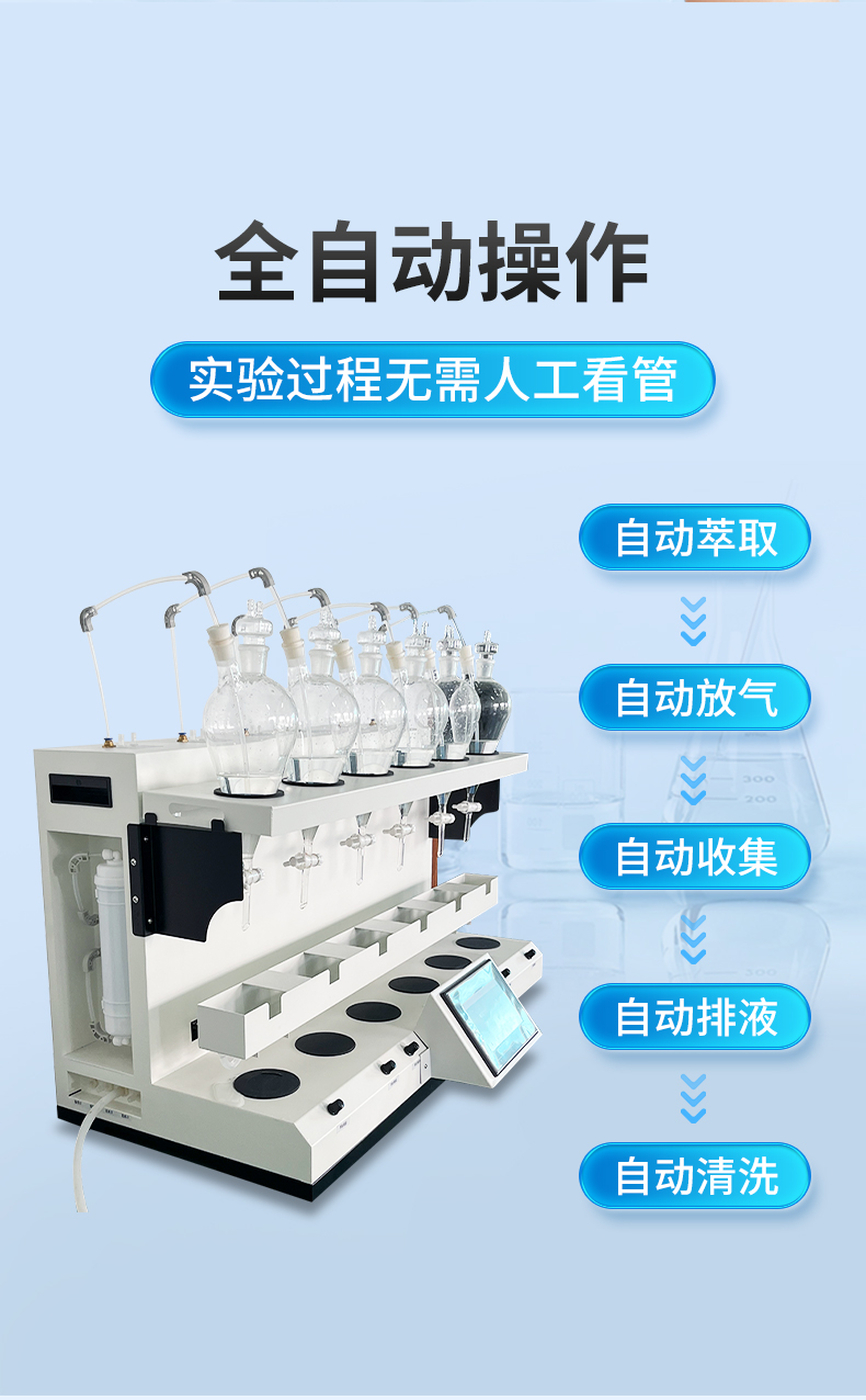 Automatic liquid-liquid extraction instrument Tianhong intelligent liquid-liquid extractor automatic liquid-liquid extraction method TH-YC01