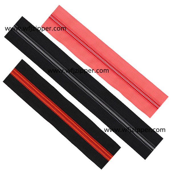 No.5 nylon zipper bags, clothing, sofa zippers, black and white twill open end zippers, wholesale by manufacturers