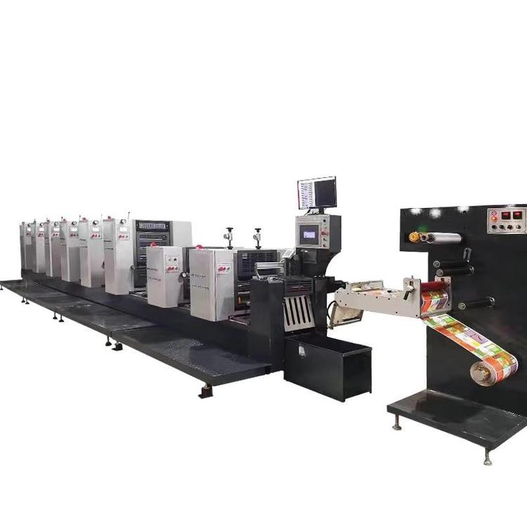 Huada Machinery 6-color rotary label printing machine, self-adhesive trademark printing machine, fast delivery