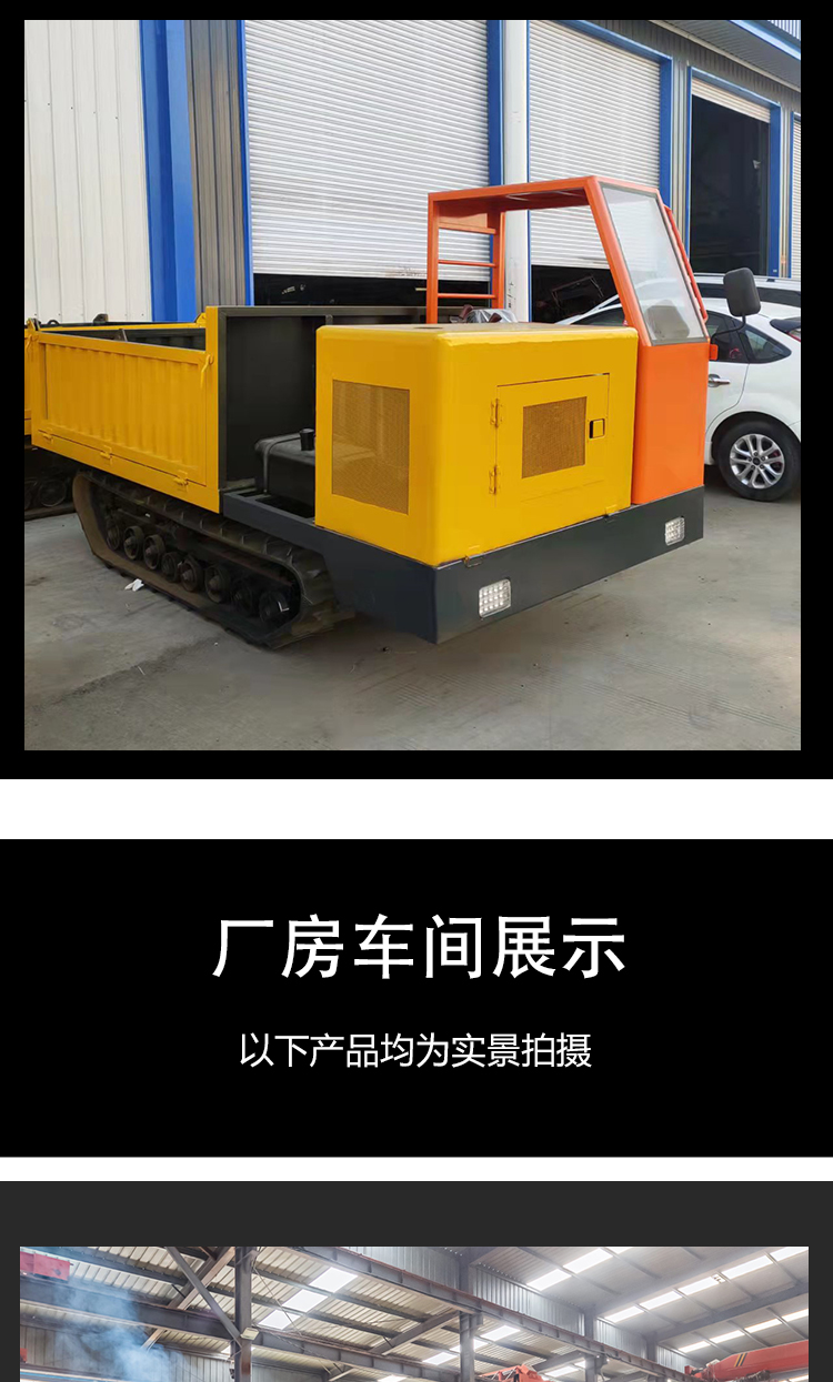 6 ton mountain orchard engineering self unloading tracked transport vehicle with hydraulic lifting capacity customized by Daxiangchi