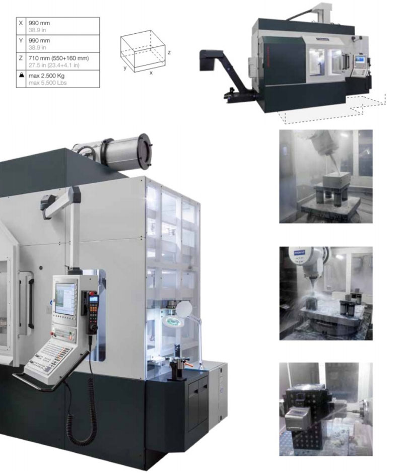 VTR high-precision CNC machine tool for PROMAC five axis machining center in Pumac, Italy