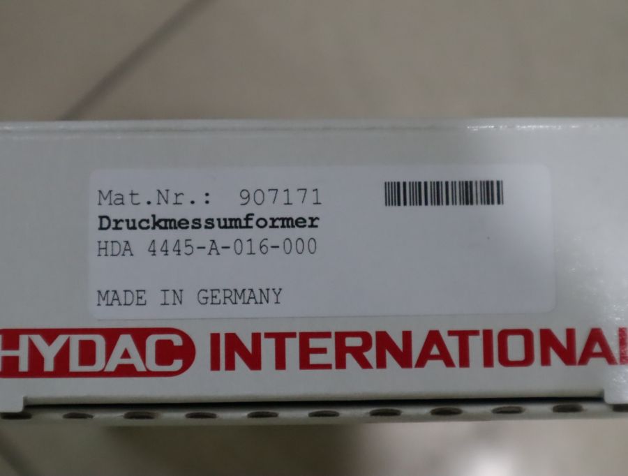 HDA4445-A-016-000 907171 德国贺德克HYDAC压力温度传感器