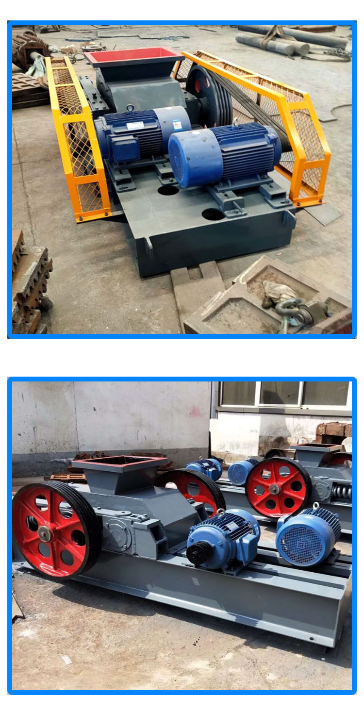 Fully automatic hydraulic roller sand making machine with high manganese composite roller skin structure, simple coke high-pressure resistant double roller crusher