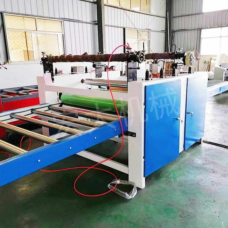 Flat pasting machine Baoli paper PU film white paper wood grain paper calcium silicate board pasting machine cold and hot adhesive film pasting machine