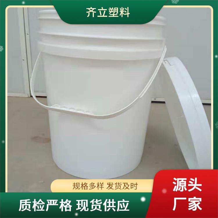 齐立 18升白乳胶桶 泡菜酱菜酱料腌制塑料桶 双组份机打胶桶
