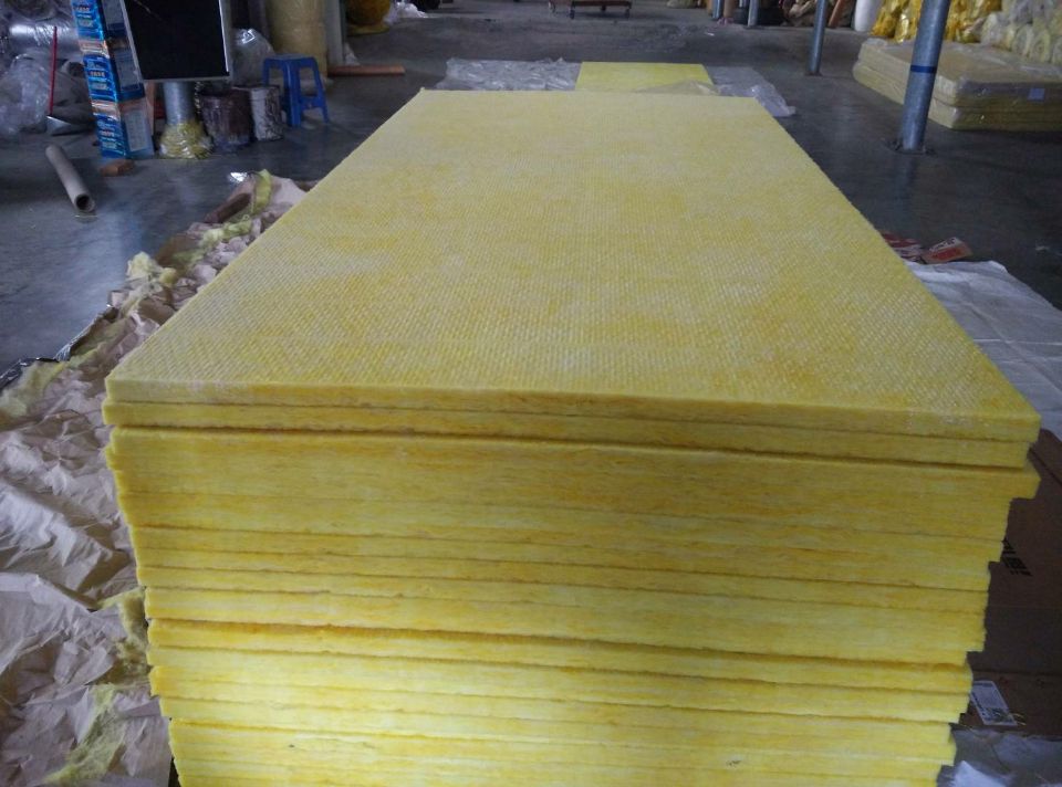 Thermal insulation cotton board thermal insulation cotton Glass wool board 48K air duct flue Glass wool fireproof board supports customization