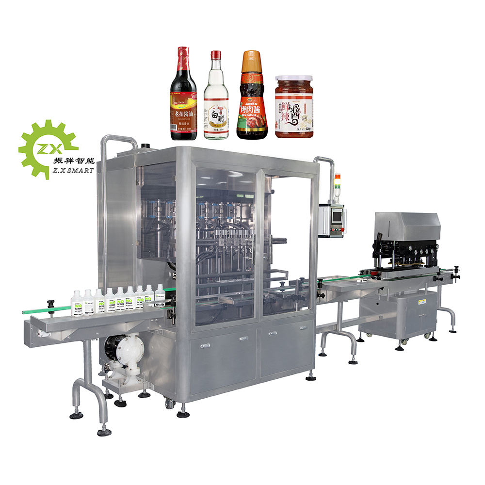 Automatic servo filling and capping labeling production line, one-stop supply with worry free qualifications and mature technology