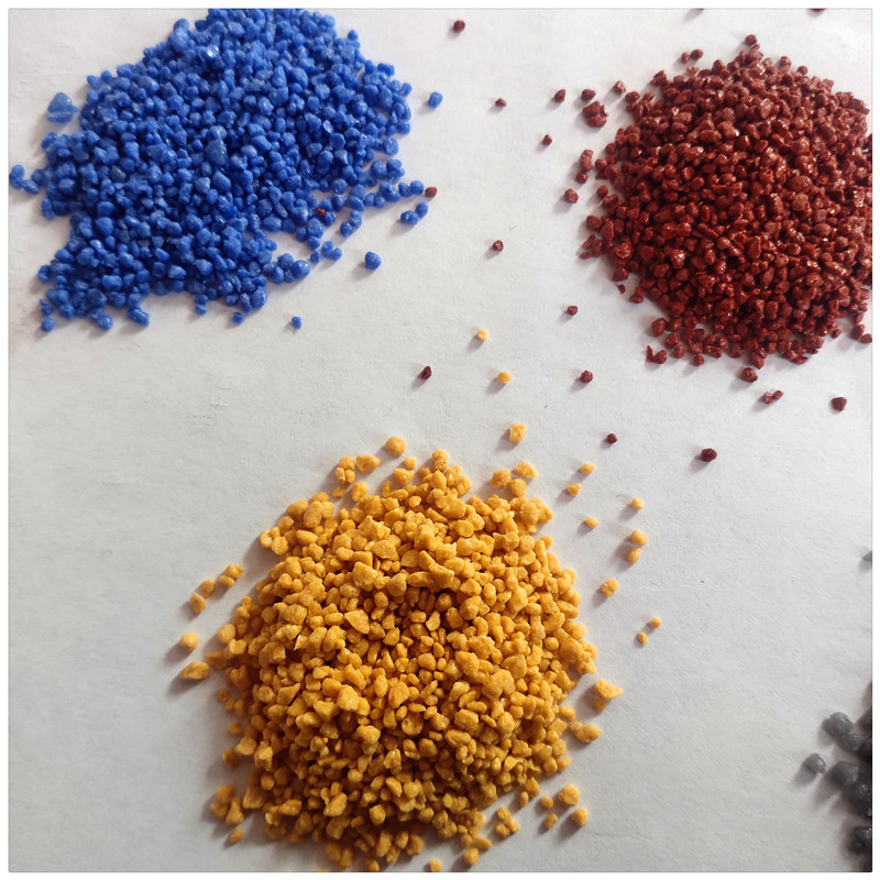 Colored ceramic particles for anti slip vehicles, ceramic particles for road surface, permeable flooring, stone adhesive, stone adhesive