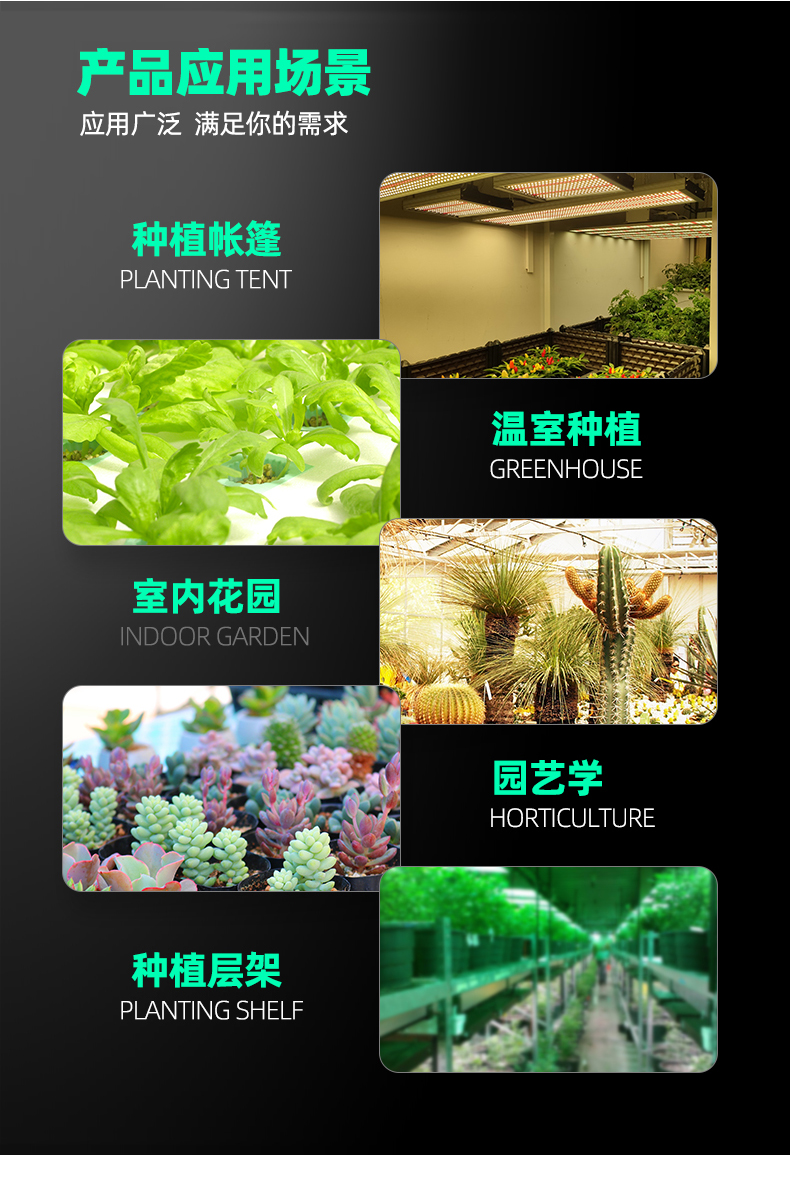 Quantum board Grow light high-power full spectrum greenhouse flower Pitaya fill light