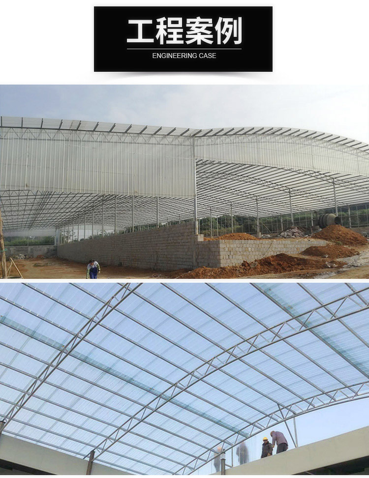 Cold resistant daylighting tiles -40 degrees below zero, transparent tiles for factory buildings supporting light steel roof lighting