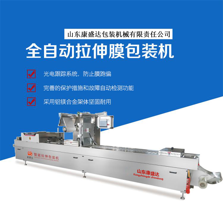 Stretching film continuous packaging machine sausage Thermoforming Vacuum packing equipment automatic evacuation machine