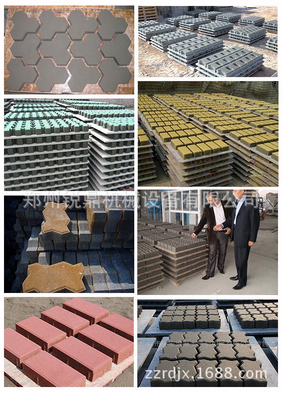 Multi functional hydraulic unburned brick machine bread brick Netherlands brick tactile paving brick equipment Ruiding machinery