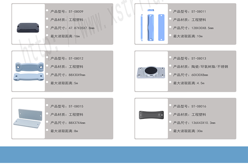 Customized anti-theft strap UHF ultra-high frequency RFID anti metal electronic tag asset management use