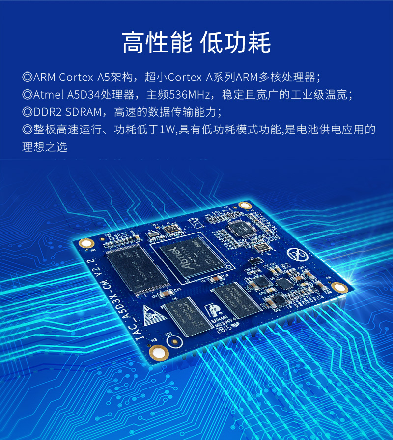 Qiyang Atmel a5d3x Cortex-a5 ARM Core Board Linux Embedded System