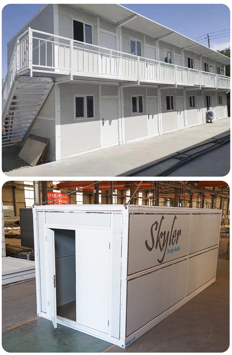 Packaged container house for sale and rental, combined container house, movable board house, sentry box, security room, wind resistant and warm insulation