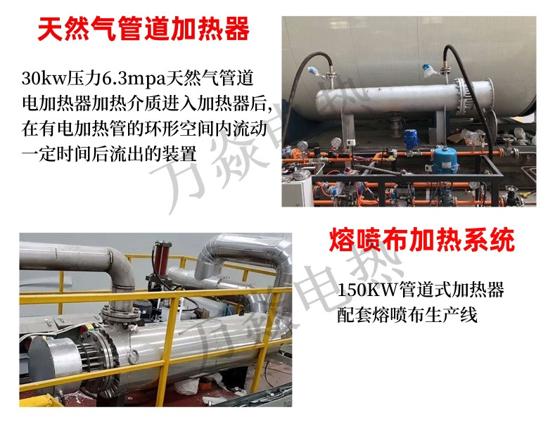 Steam gas pipeline heater ash hopper dust removal and dehumidification electric heating equipment