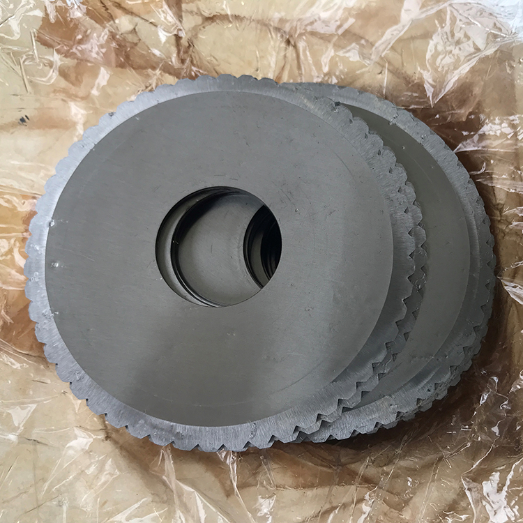 Stainless steel serrated circular blade, serrated circular blade, middle blade for food machinery