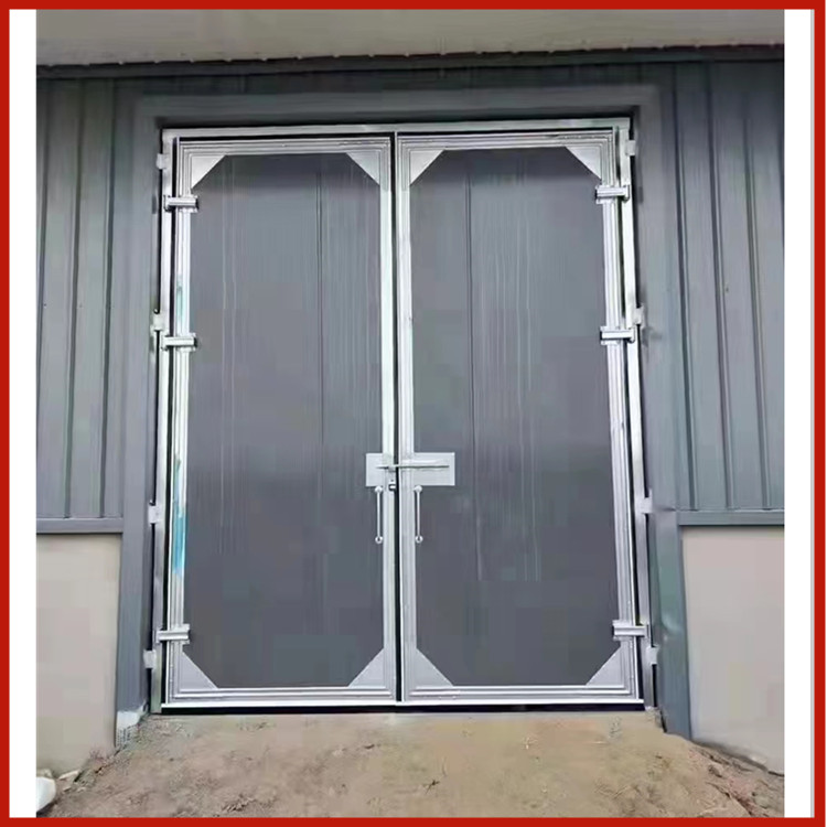 Various polyurethane factory sliding doors, industrial insulation doors, stainless steel profiles, various models of color steel plates can be customized