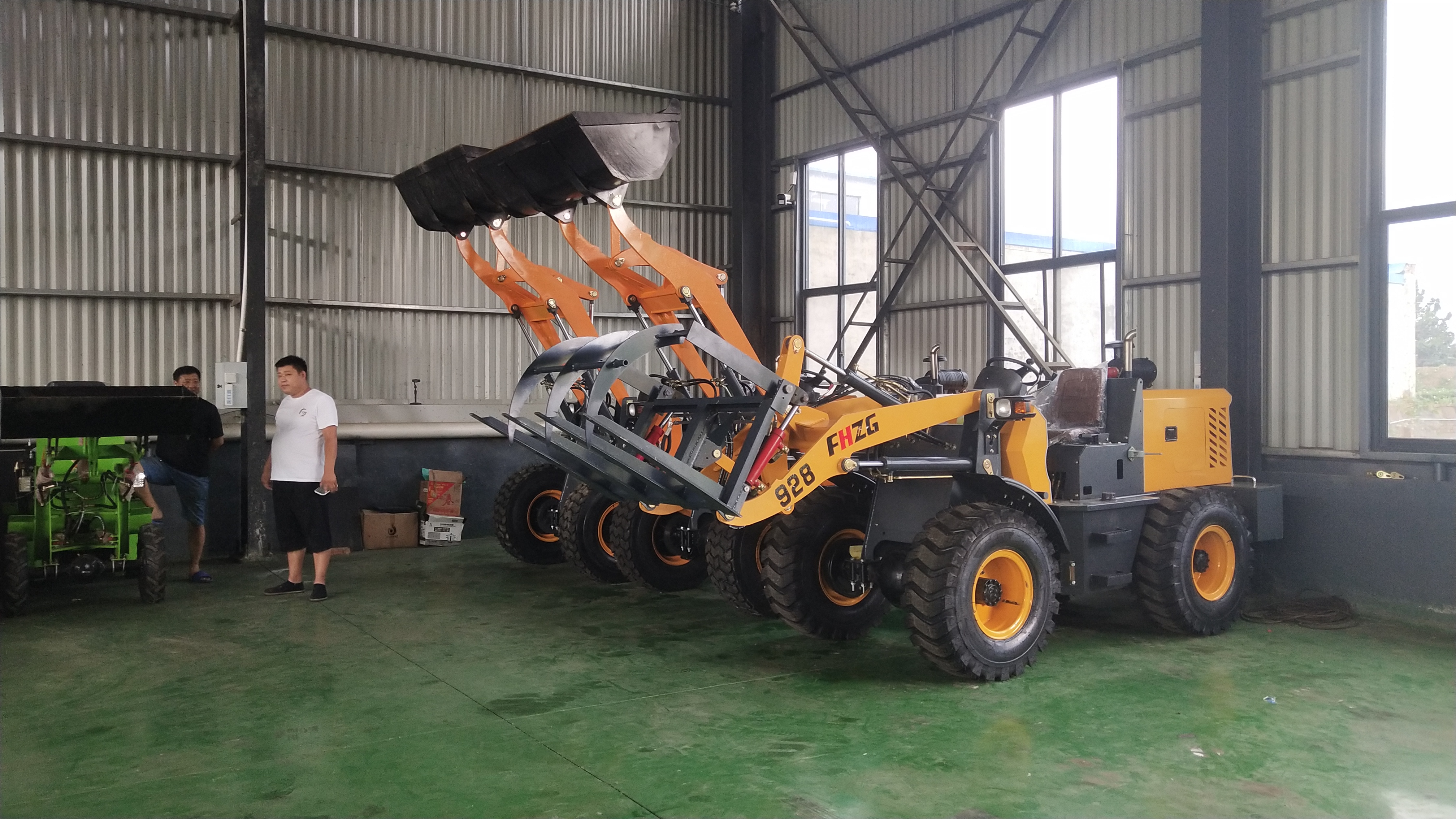 Engineering multi-functional construction project diesel four-wheel drive forklift small loader