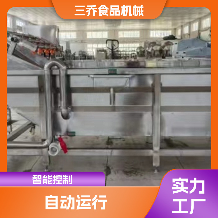 Fruit and vegetable bubble cleaning machine Carrot, jujube, and vegetable cleaning processing equipment Prefabricated vegetable cleaning assembly line