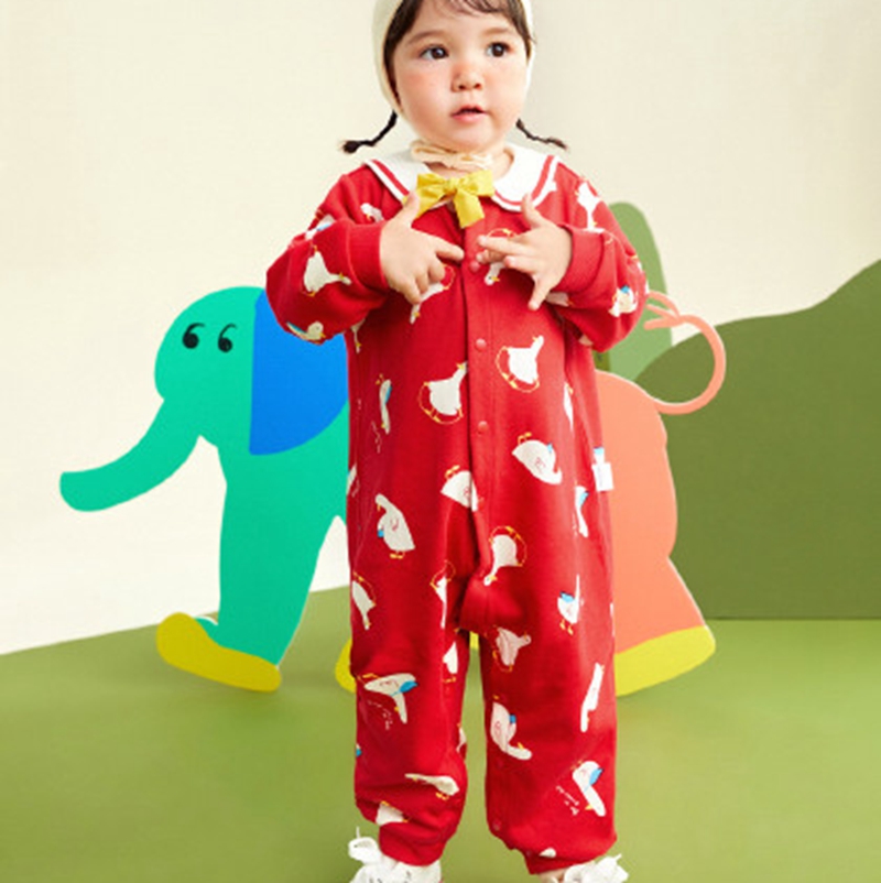 2023 Autumn Queen Baby Clothes Lala Baby and Children's Creeper Harper First Line Brand Discount Children's Wear Wholesale