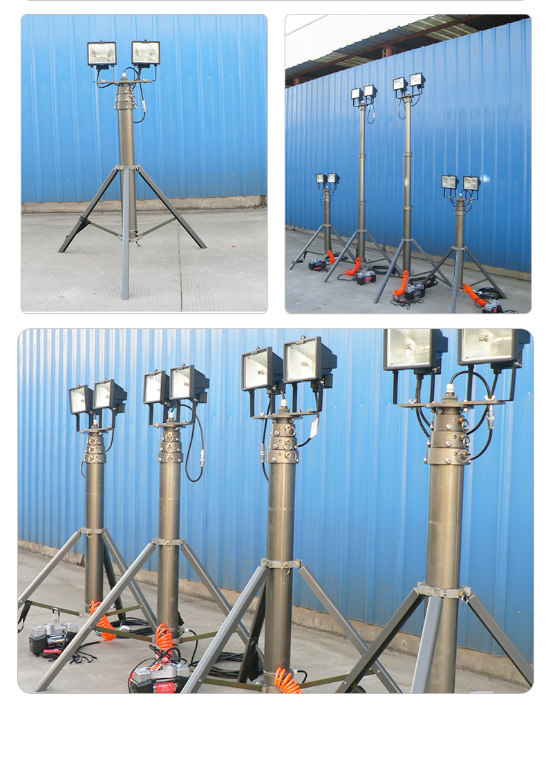 Small portable lighting equipment for emergency lifting and lighting during nighttime construction power generation