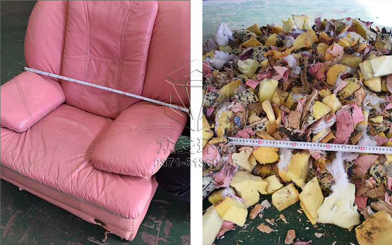 Garden tree branches and bark crusher, waste wooden bed boards, tables, chairs, office furniture, aluminum alloy frames, doors and windows shredder