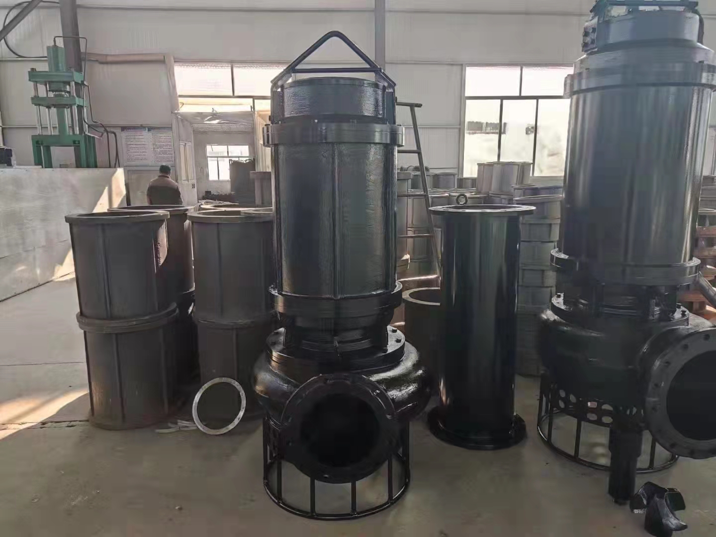 Submersible slurry pump wear-resistant sand pump for sewage treatment, hinged electric sand pump