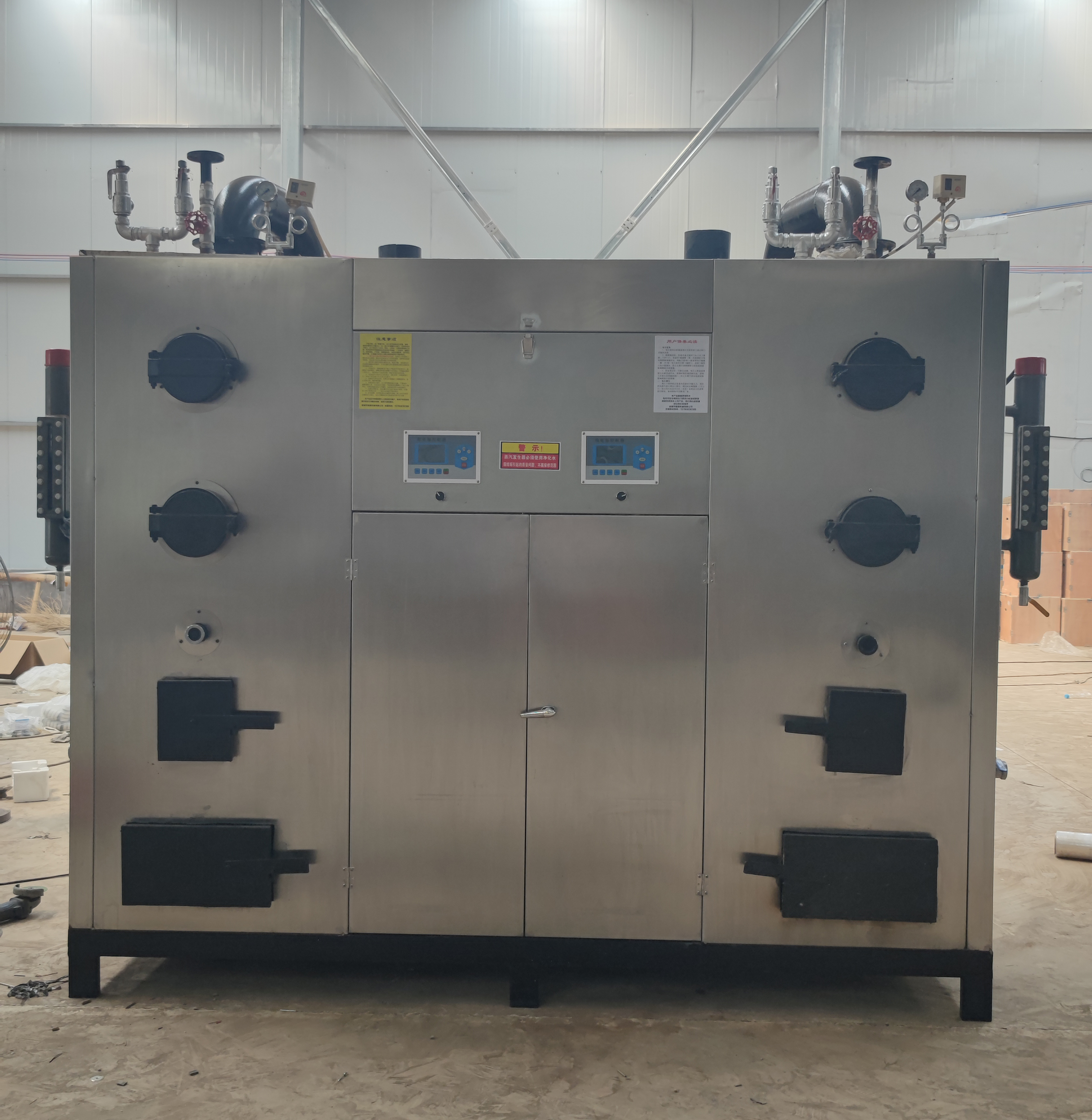 Shuangpin Granular Steam Boiler 0.6 Ton Biomass Steam Generator Coal Fired Energy Saving Heat Source Machine