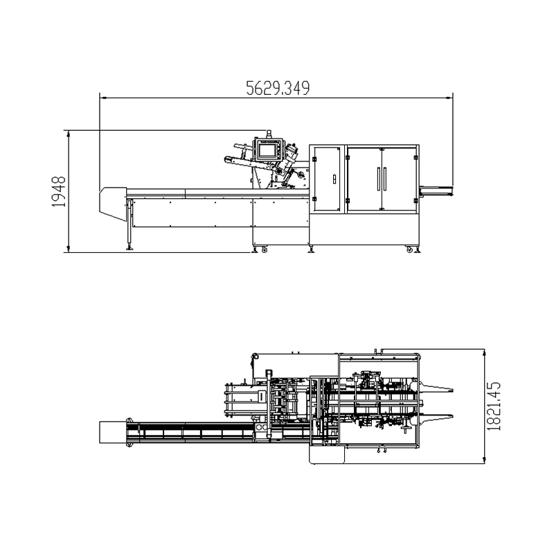 NBR-300L pillow type automatic cartoning machine Full automatic multi piece facial mask cartoning equipment Automatic counting packaging machine