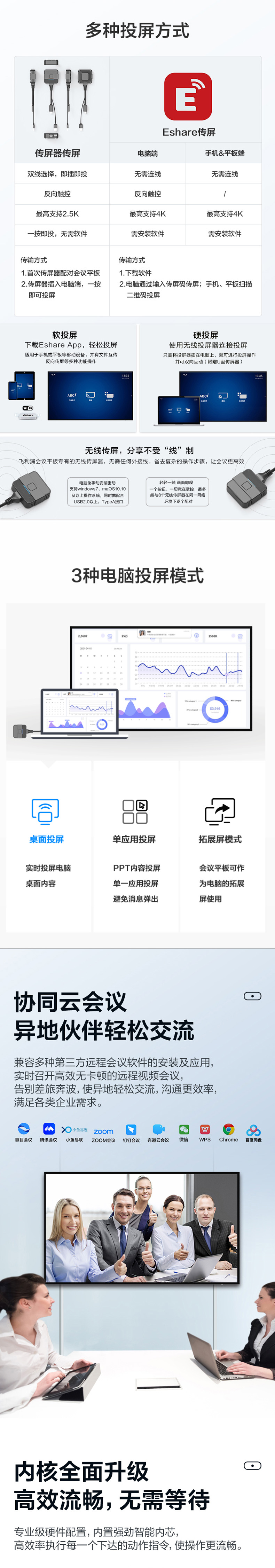 PHILIPS intelligent conference tablet video conference all-in-one machine electronic whiteboard technology version 6051C+bracket