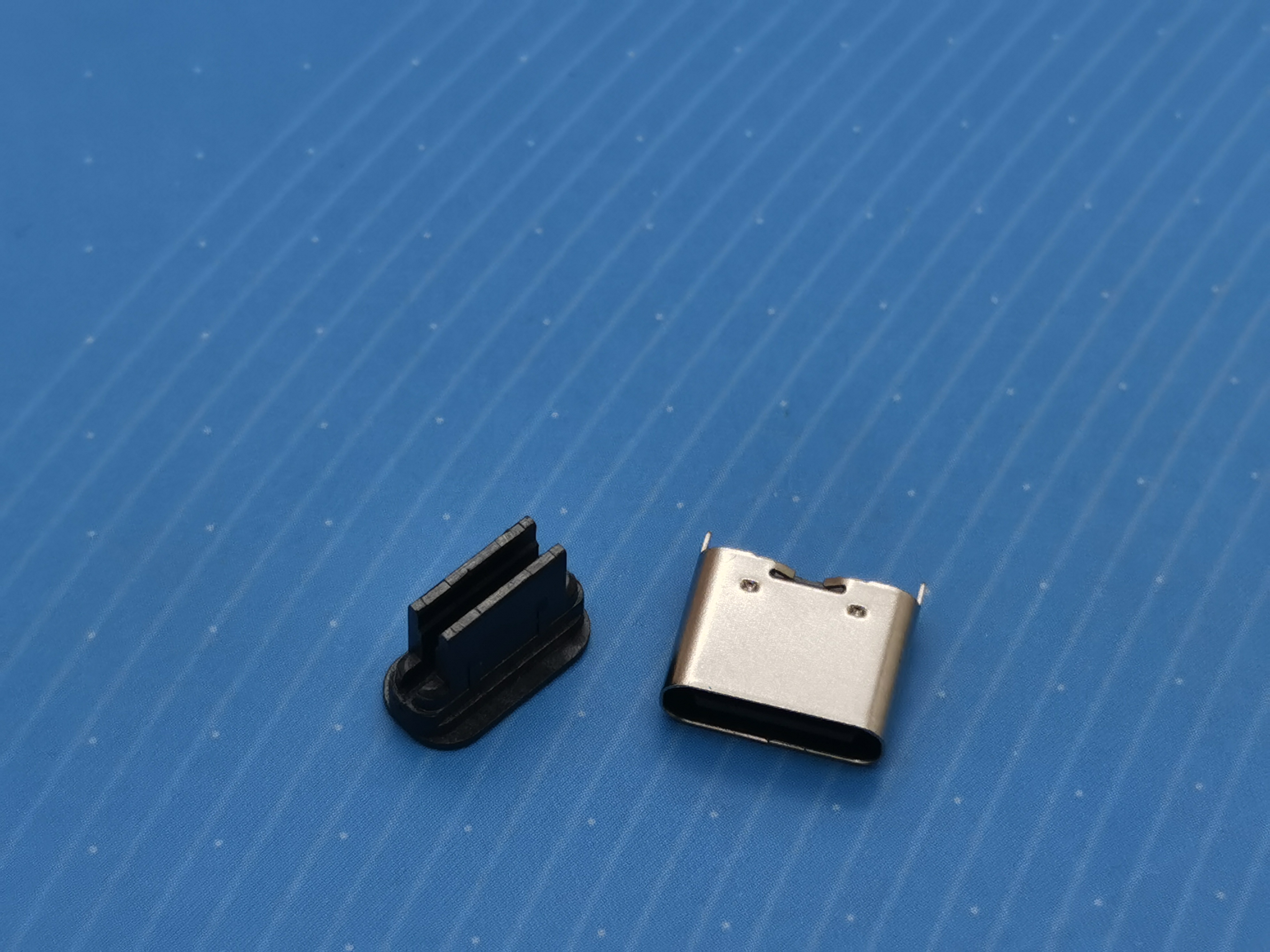 Xinfenglei USB connector TYPE C 6P female seat 180 degree SMT H=6.5 mobile phone interface