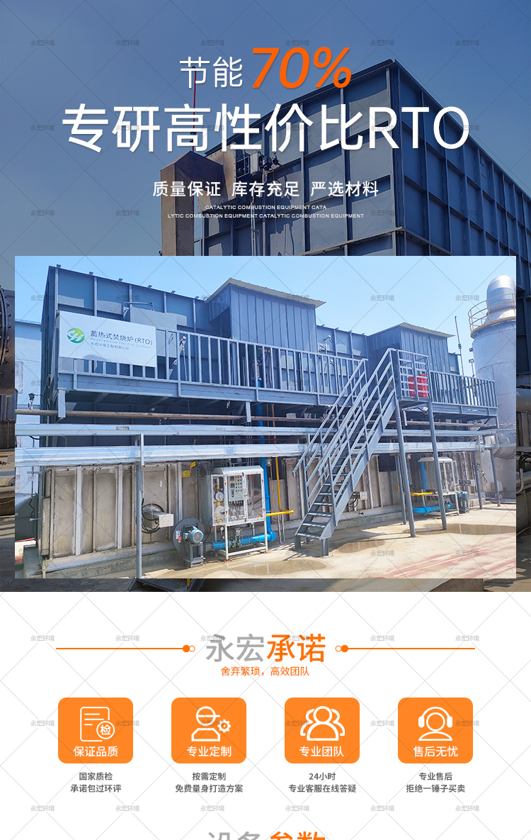 Yonghong Environmental Concentration Runner RTO Regenerative Incinerator RCO Environmental Protection Equipment Stable Catalytic Combustion Operation