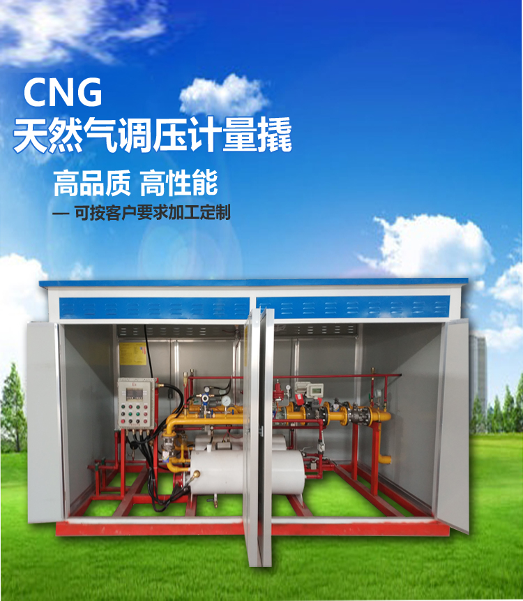 Supply CNG secondary pressure reducing pry, natural gas pressure regulating pry, 2000 cubic meters flow supervision, inspection, certification support and filing