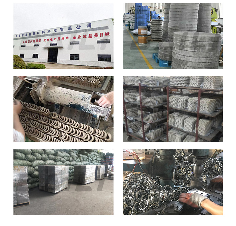 Baili Supply Titanium Materials for Distillation Tower θ Mesh packing metal tower ring 316 material Dixon Laboratory