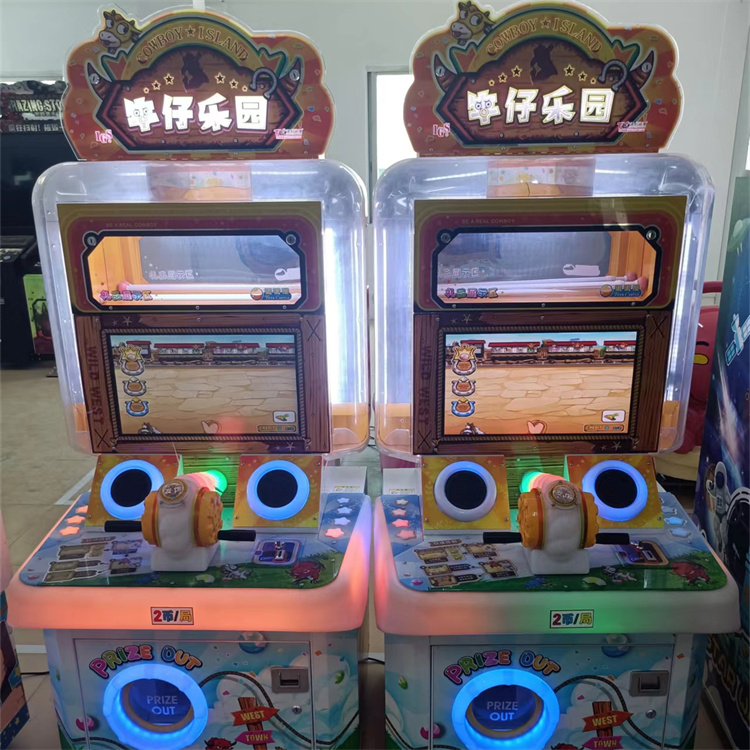 The cowboy playground game console is a large-scale parent-child amusement facility suitable for various entertainment venues