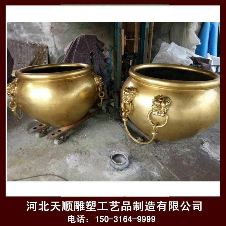 Cast iron cylinder, large copper cylinder, 1.2 meters, customized brass and purple copper cylinder in the Forbidden City, sculpture of Tianshun