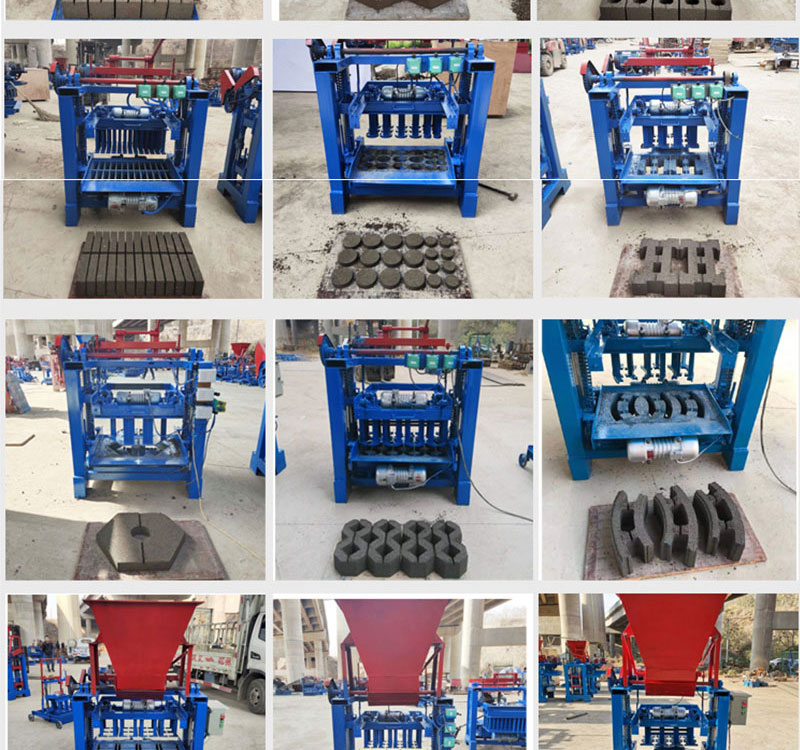 Environmentally friendly unburned brick machine uses waste building materials to produce various hollow cement bricks with low consumption